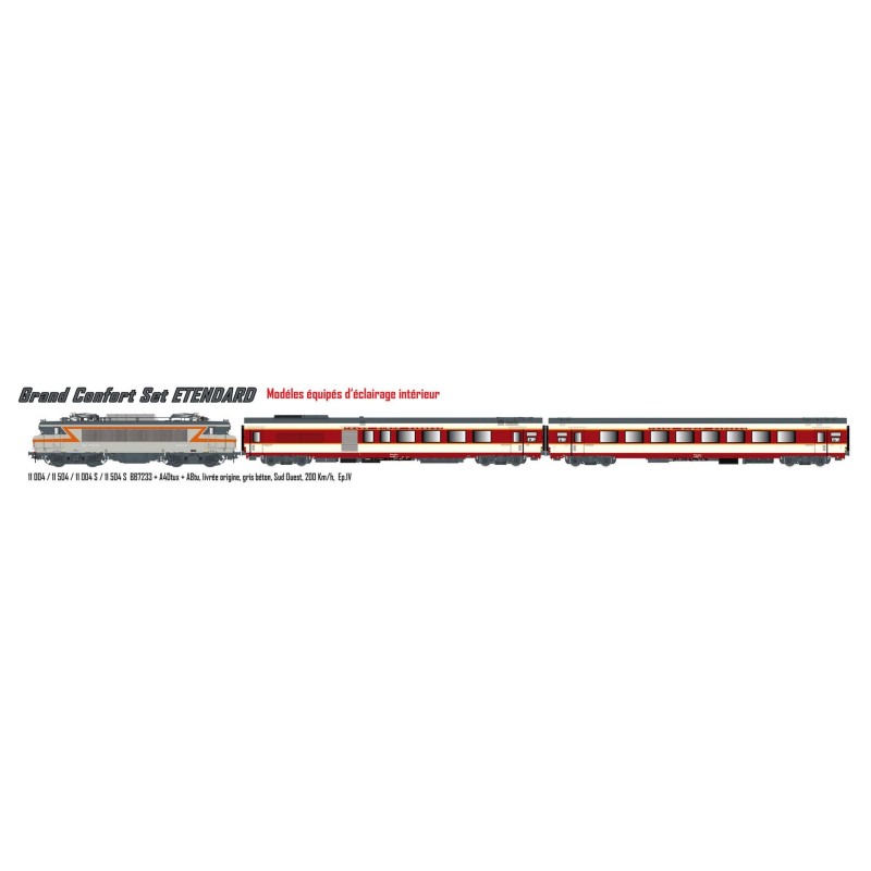 Treno passeggeri "Etendard", SNCF. Suono. LS MODELS 11004S