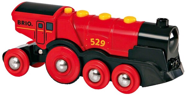 Brio massiccia locomotiva rossa con luci - Elettrica