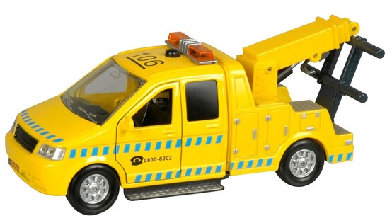 Carro attrezzi per bambini Globe Traffic 16 cm retromarcia in metallo a batterie con luce e suono