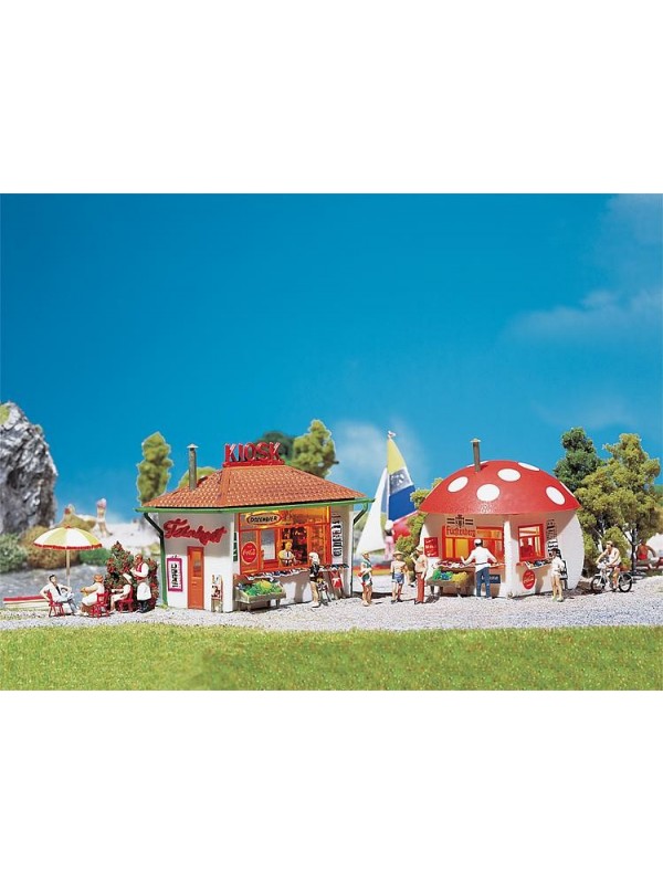 FALLER 120135 Scala HO Chioschi vendita giornali e bibite - epoca III