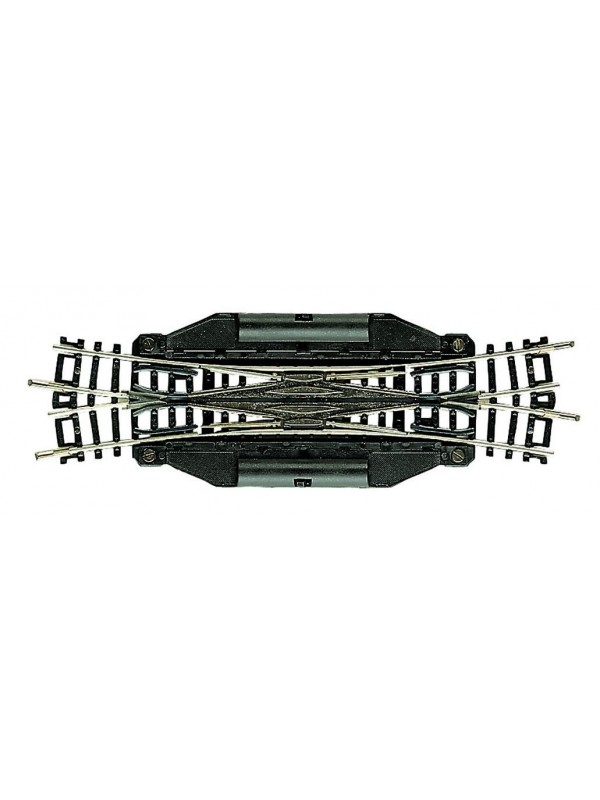 FLEISCHMANN 22246 Scala N Scambio inglese elettrico con diagonale 129,8 mm, 15°