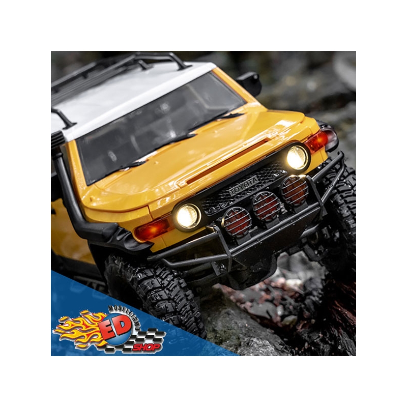 Fms toyota fj cruiser 1/18 rtr scale crawler con carrozzeria rigida