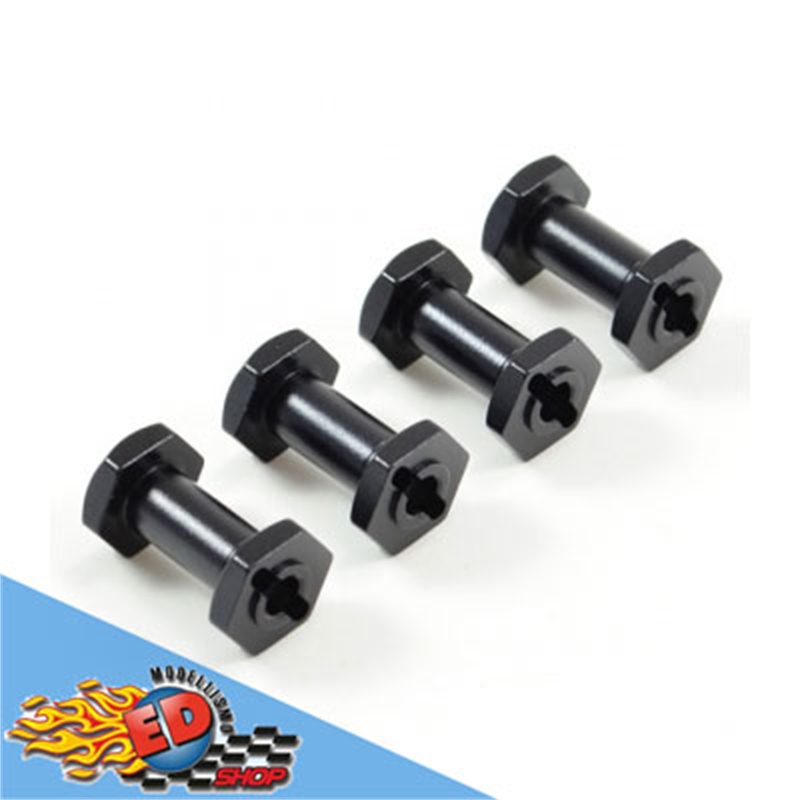 FTX Outback alluminium whell hex. W/pins (2*10) (4) - [FTX8246]