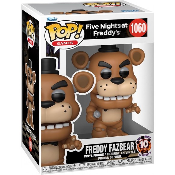 Funko Pop Games 1060 - Freddy Fazbear - Five Nights at Freddy's (10 Years)