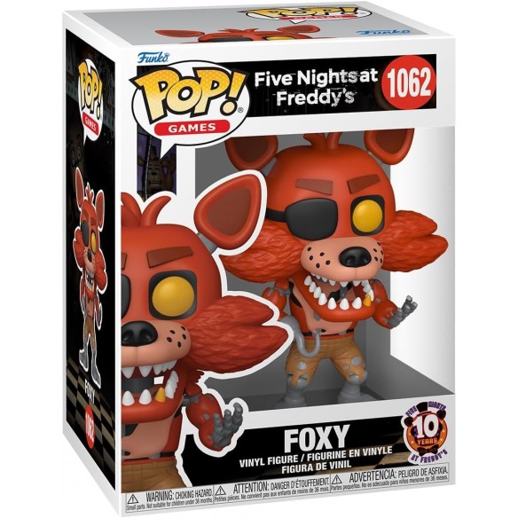 Funko Pop Games 1062 - Foxy - Five Nights at Freddy's (10 Years)