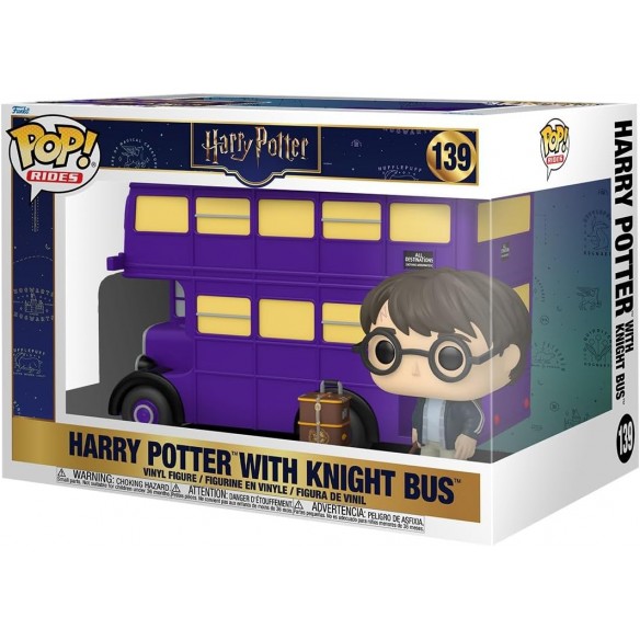 Funko Pop Rides 139 - Harry Potter with Knight Bus - Harry Potter (Oversized)