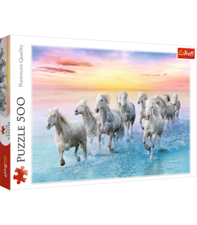 Galloping white horses - Puzzle 500 pezzi