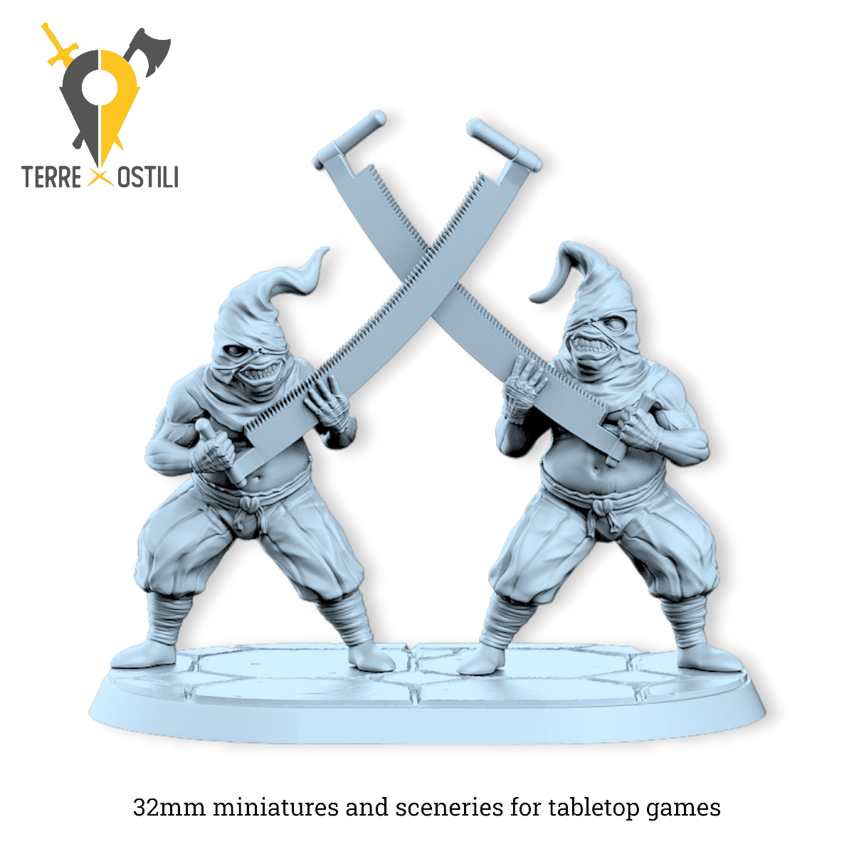 Gemelli torturatori immondi | miniatura 3D resina | Terre Ostili