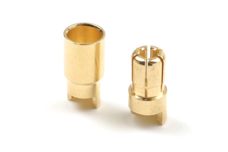 Connettore dorato Revtec 6 mm maschio + femmina GF-1000-007