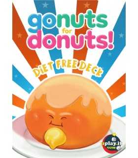 Go Nuts for Donuts: diet Free Deck - Espansione con 25 Carte e 10 Dolcetti Irresistibili per Gioco di Carte Divertente!