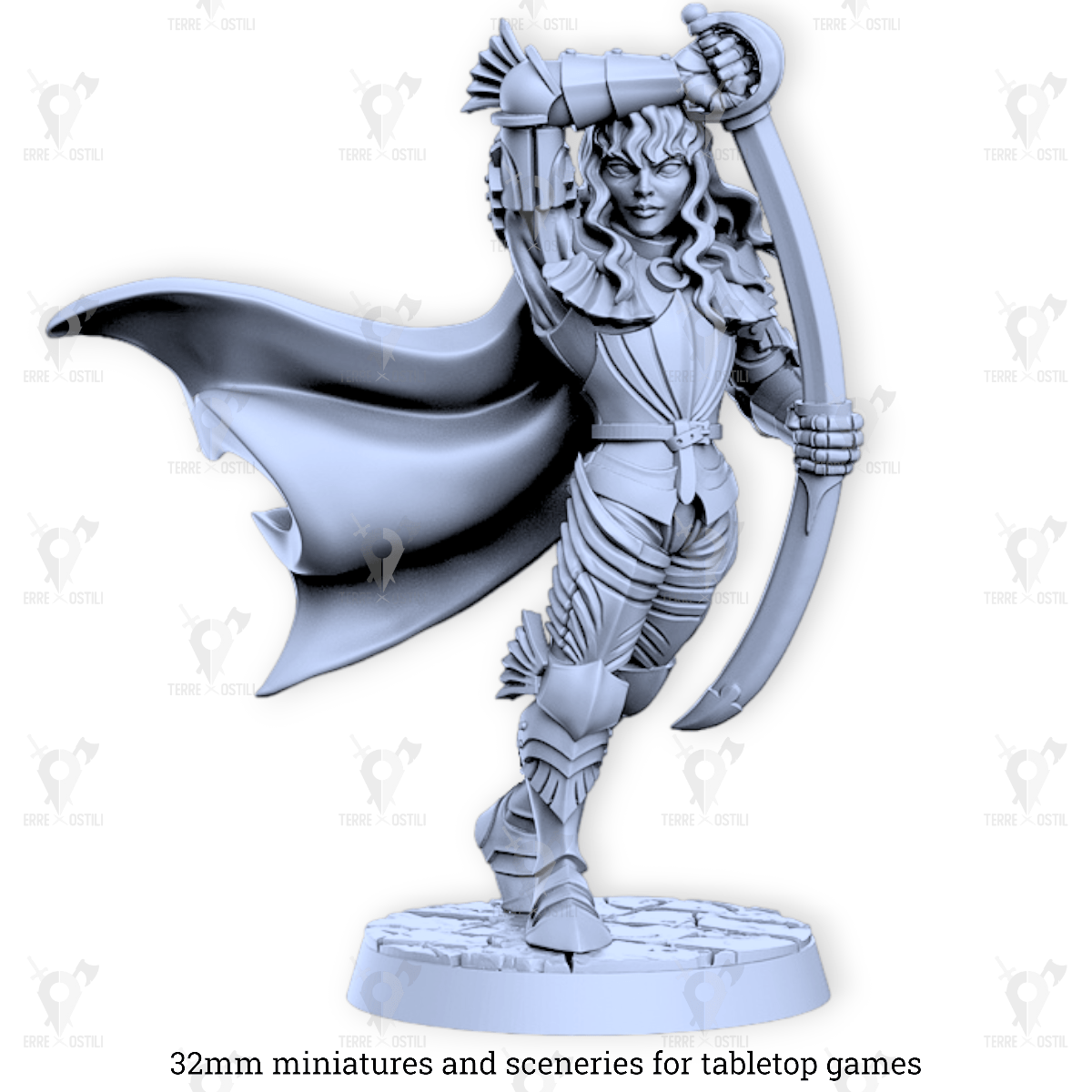 Griffith umano guerriero duellante berserk miniatura 3D resina