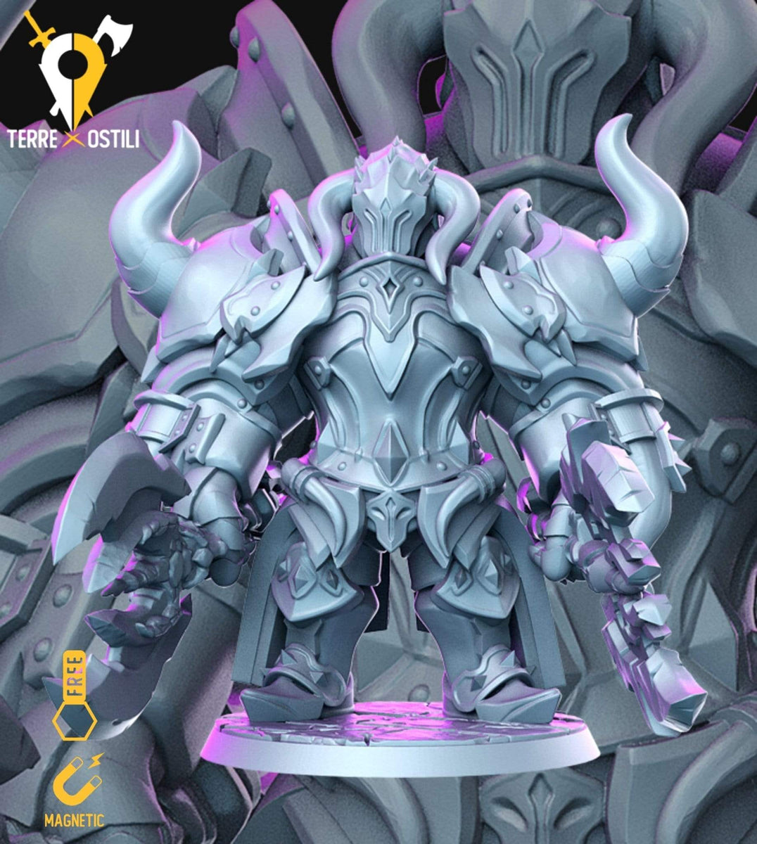 Gronith Campione armato barbaro miniatura 3D