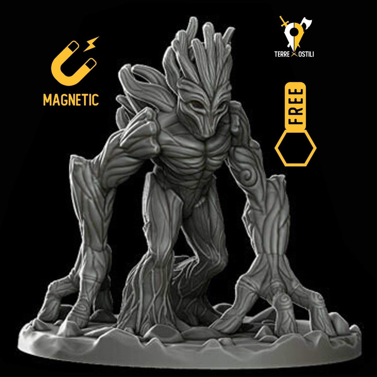 Guerriero Blight miniatura elementale foresta rami