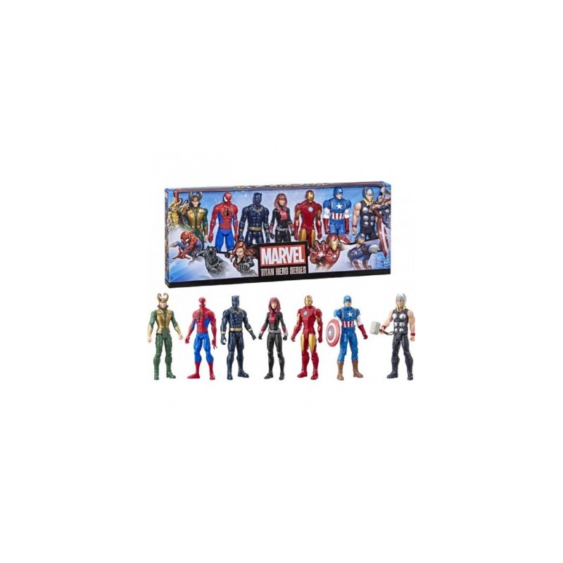 HASBRO - Marvel Titan Hero Set 7 Action Figures 30cm. - E5178