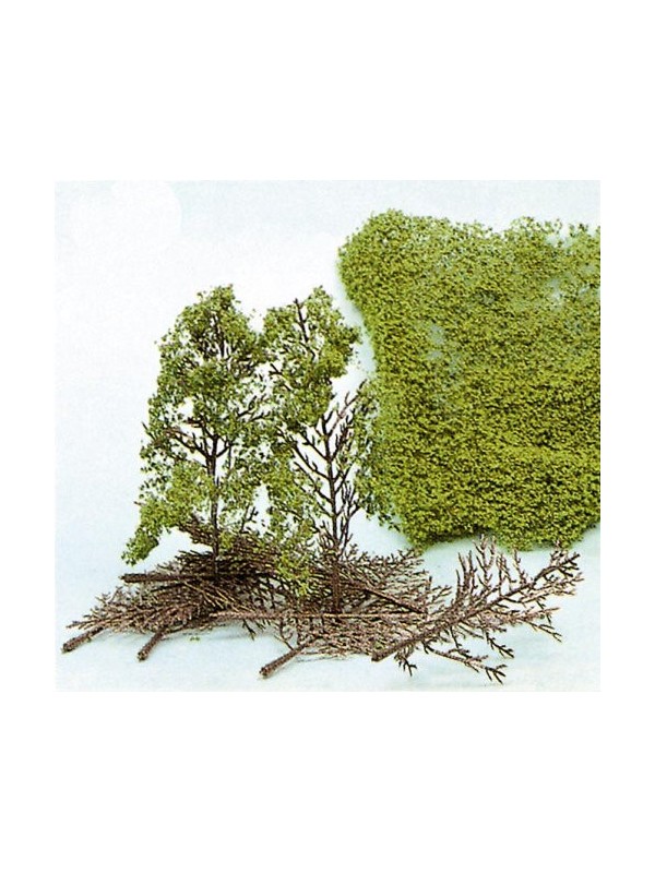 HEKI 1532 Confezione di 15 alberi in kit altezza cm. 15 (con fogliame Heki-Flor)