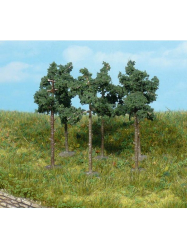 HEKI 1152 Confezione di sei conifere verde scuro (altezza cm. 6)