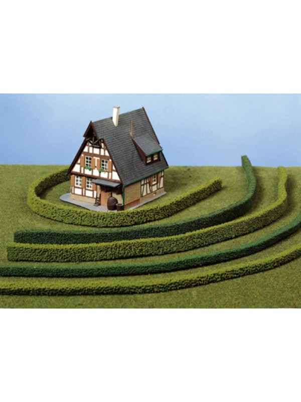 HEKI 1185 Confezione di tre siepi flessibili verde scuro (cm 50 x 0,7 cadauna)