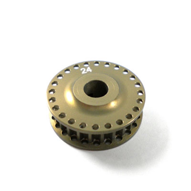 HK1 puleggia in alluminio 24T anteriore laterale - [HK461-24T]