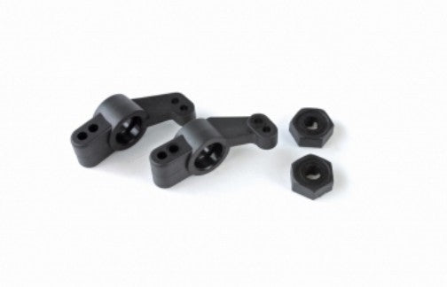 LRP REAR HUB CARRIERS + HEX WHEEL ADAPTER - S10 TC