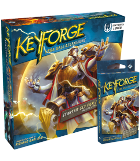 KeyForge - L'Era dell'Ascensione Starter Set di Asmodee | Gioco di Carte Strategico per 2 Giocatori, 45 Minuti di Avventura!