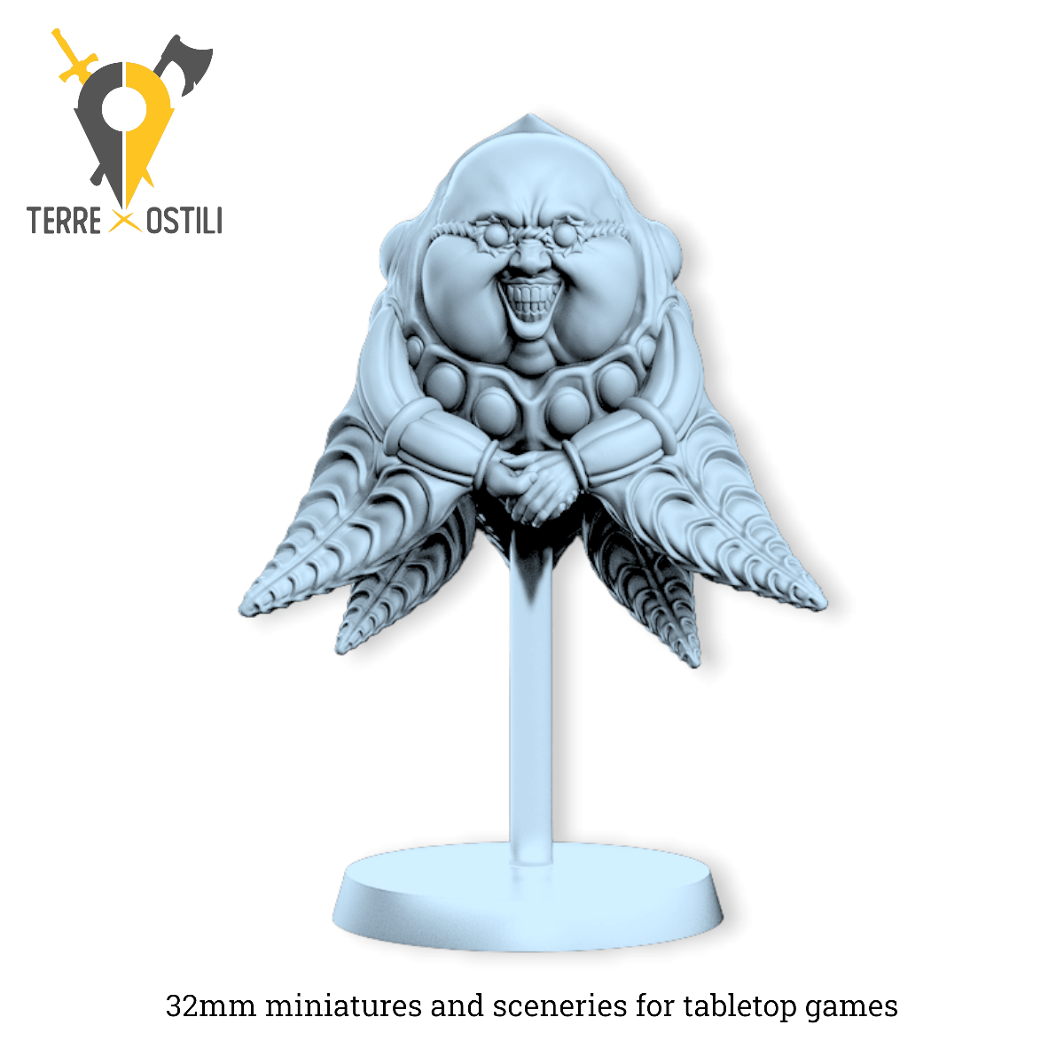 Kubiki demone stregone volante  | miniatura 3D resina | Terre Ostili