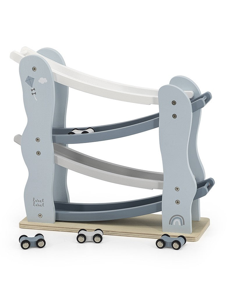 Pista in Legno Blu per Macchinine - Label Label - Art. 25132