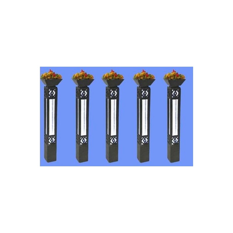 Lampioni con fiori (x10). MABAR 90205/10