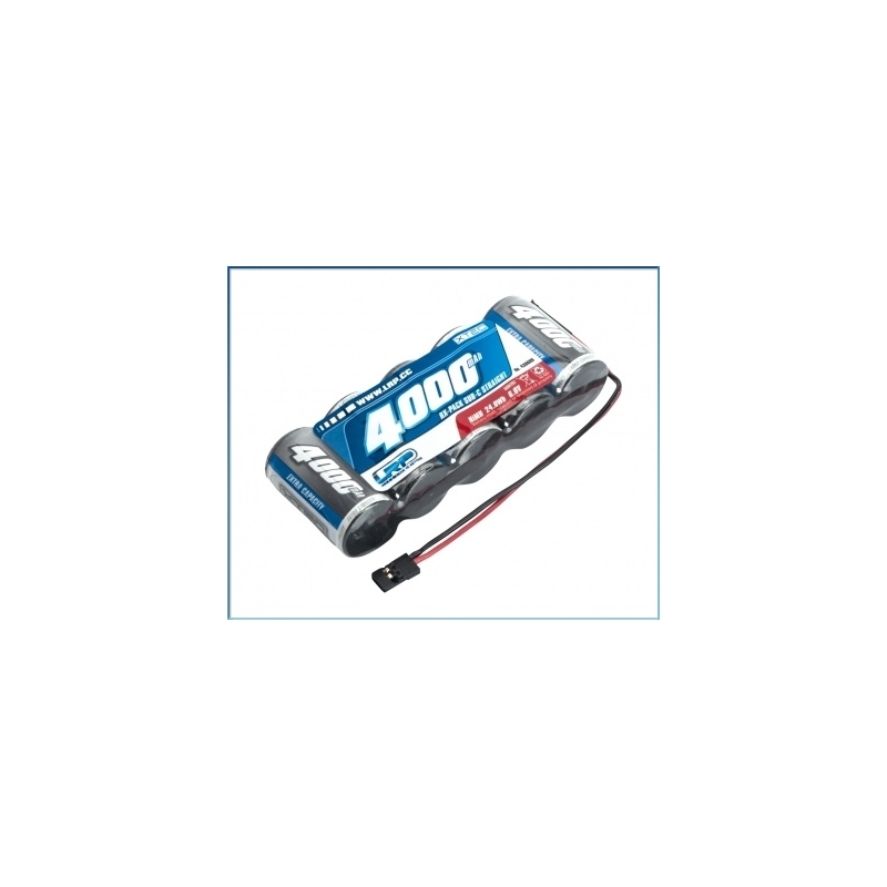 LRP XTEC 1/5 RX-pack Straight SubC NiMH – JR – 6.0V – 4000mAh
