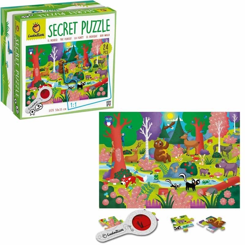 LUDATTICA, SET PUZZLE IN LEGNO, ANNI 4+