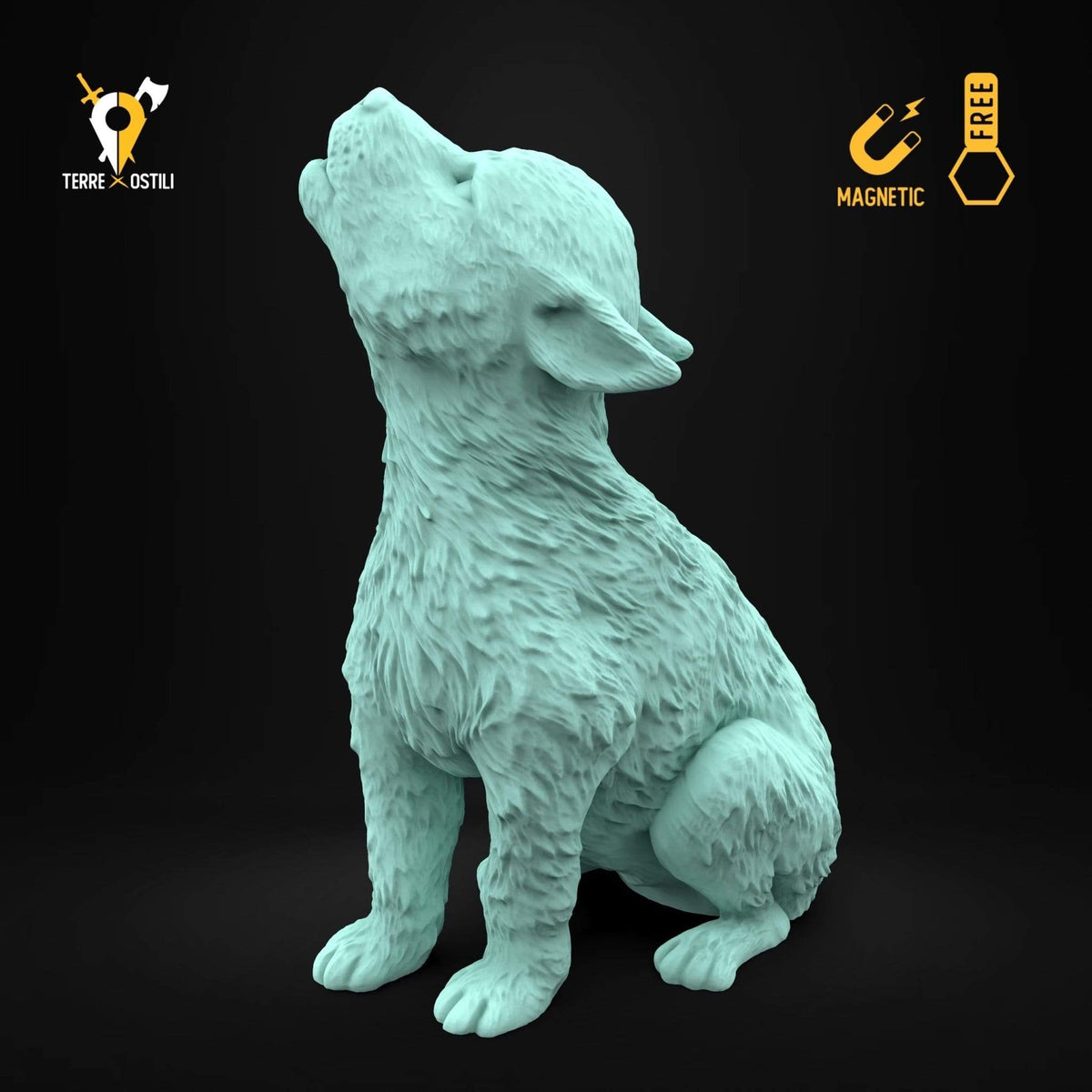 Lupo cucciolo miniatura compagno animale famiglio