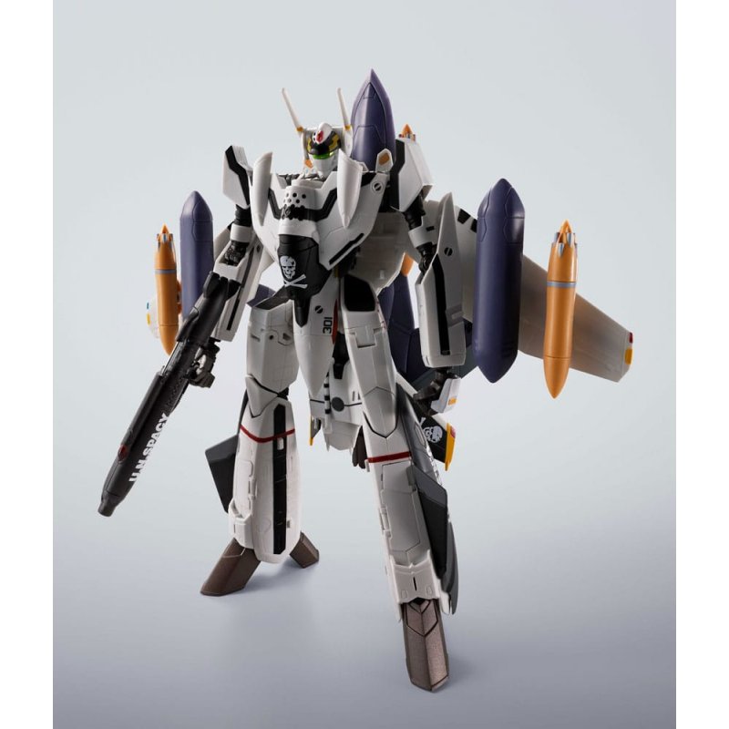 Preordine Macross 7 Hi-Metal R Action Figure VF-0S Phoenix (Roy Focker Use) & QF-2200D-B Ghost Set 14 cm