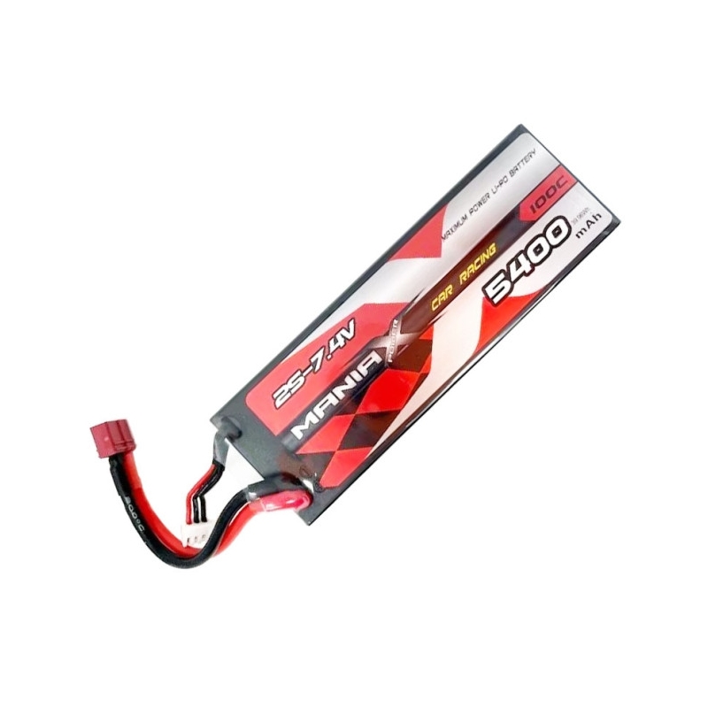 ManiaX 7.4V 5400mAh 100C 2S Lipo Car Racing