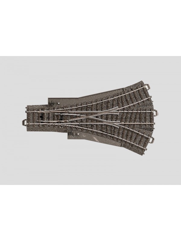MARKLIN 24630 Scala HO Deviatoio a tre vie con massicciata lungo 188,3 mm 24,3°
