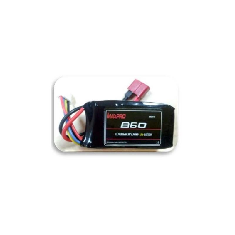 MAXPRO LIPO 30C 11,1V 860MAH 3S