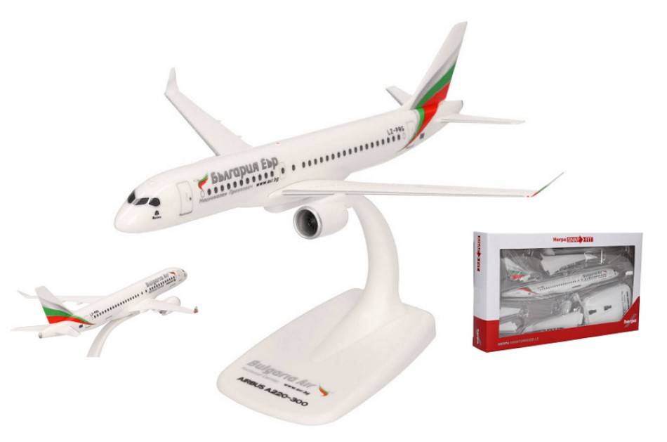 MODELLINO IN SCALA COMPATIBILE CON AIRBUS A220-300 BULGARIA AIR 1:200 HERPA HP613811
