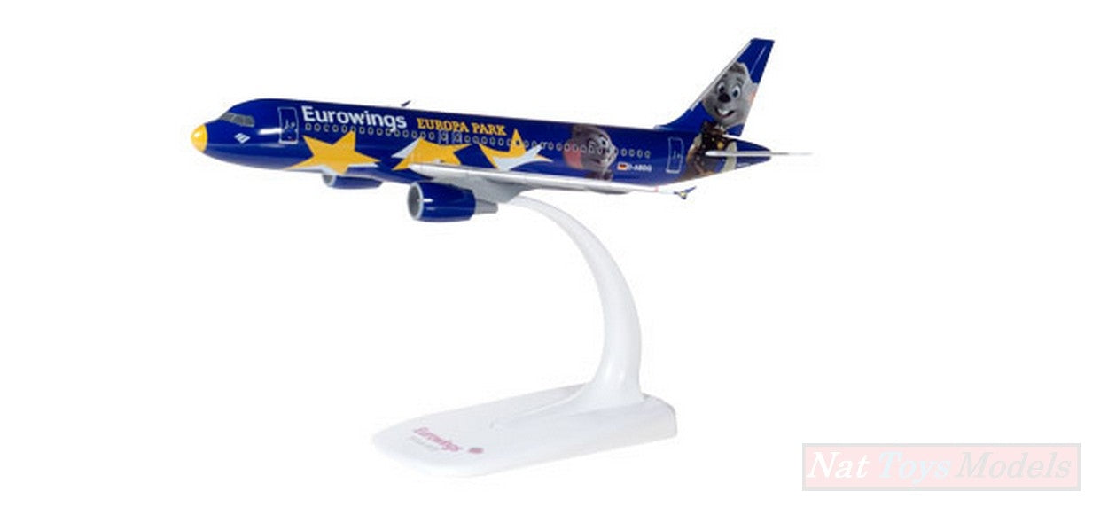 MODELLINO IN SCALA COMPATIBILE CON AIRBUS A320 EUROWINGS EUROPA-PARK 1:200 HERPA HP611695