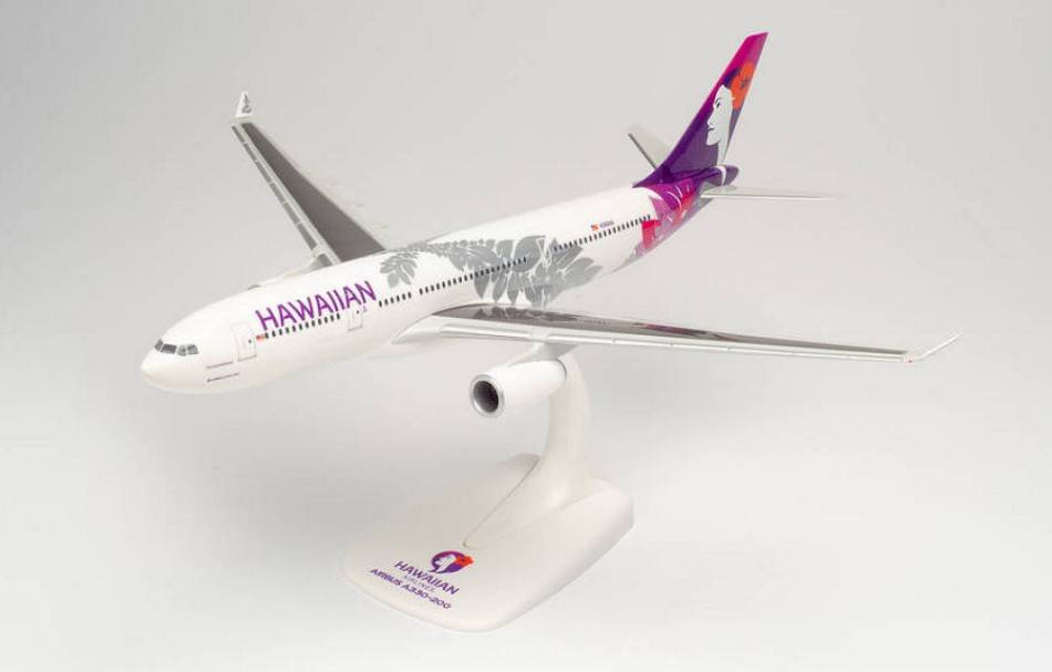 MODELLINO IN SCALA COMPATIBILE CON AIRBUS A330-200 HAWAIIAN AIRLINES 1:200 HERPA HP613408