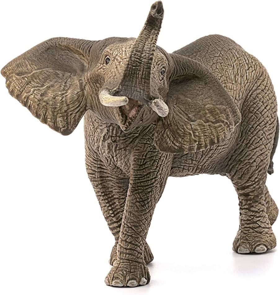 MODELLINO IN SCALA COMPATIBILE CON ELEFANTE AFRICANO SCHLEICH SCH14762 FIGURE 3D