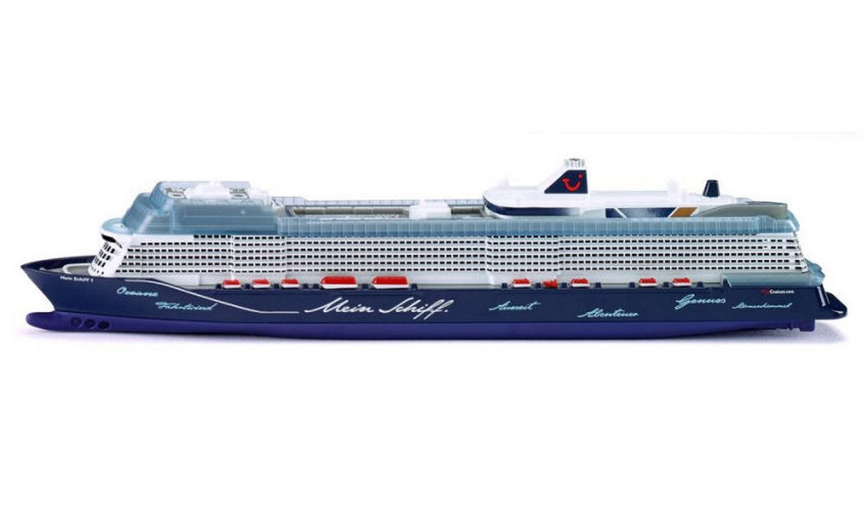 MODELLINO IN SCALA COMPATIBILE CON NAVE DA CROCIERA MEIN SCHIFF 1:1400 SIKU SK1730