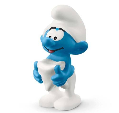 MODELLINO IN SCALA COMPATIBILE CON PUFFO CON DENTE SCHLEICH SCH20820 FIGURE 3D