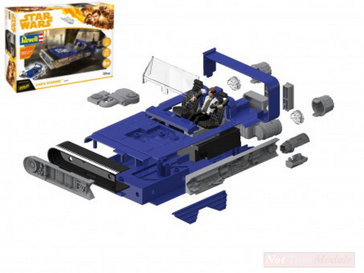 MODELLINO IN SCALA COMPATIBILE CON STAR WARS BUILD & PLAY "C HAN SOLO" KIT 1:164 REVELL RV06769
