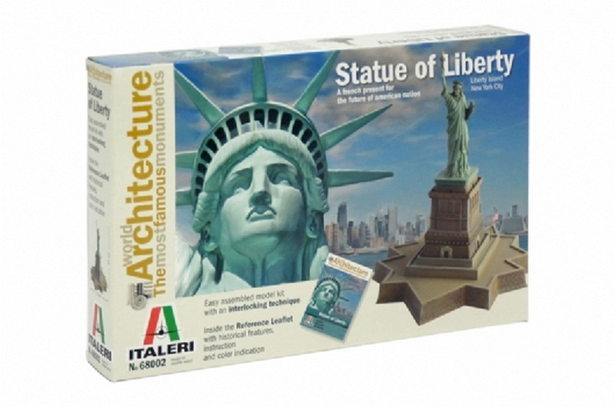 MODELLINO IN SCALA COMPATIBILE CON THE STATUE OF LIBERTY KIT cm 15x17 ITALERI IT68002