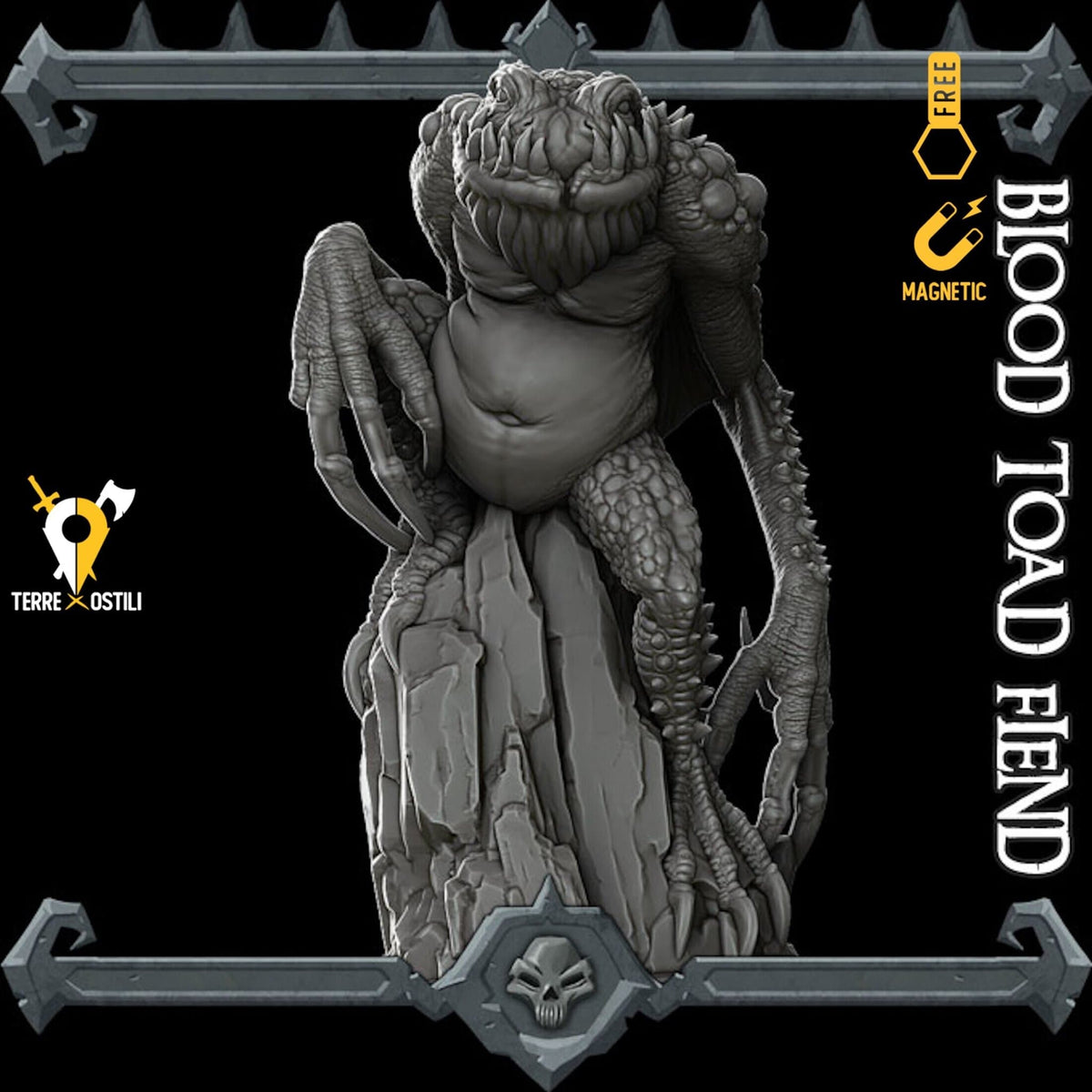 Mostro rana rospo slaad bullywug miniatura