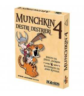 Munchkin 4: Destri Destrieri - Espansione per 3-6 Giocatori, Gioco di Carte Fantasy con Azione e Umorismo, 114 Carte Uniche!
