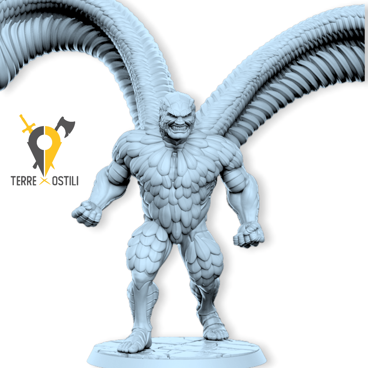 Muzkhar abominio anti chierico colosso  | miniatura 3D resina | Terre Ostili