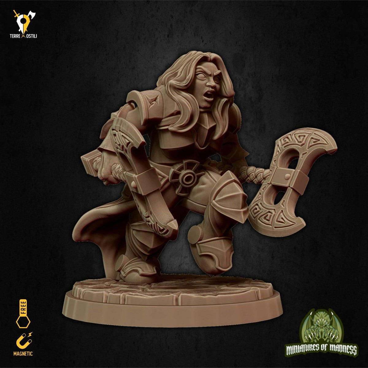 Nana guerriero ascia miniatura