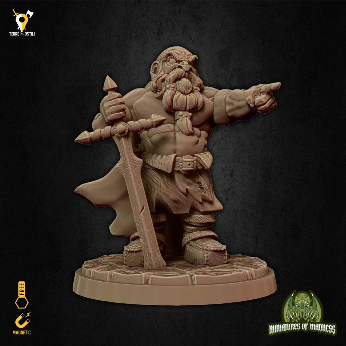 Nano vecchio saggio guerriero miniatura