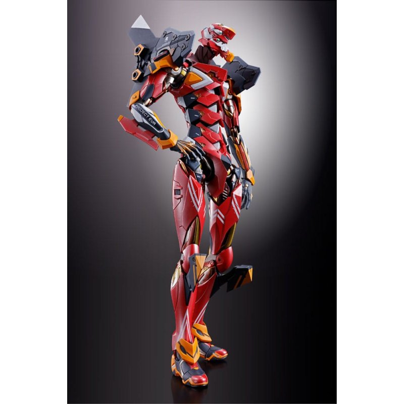 Preordine Neon Genesis Evangelion Metal Build Action Figure Eva Production Model-02 30th with the Spear of Cassius 22 cm