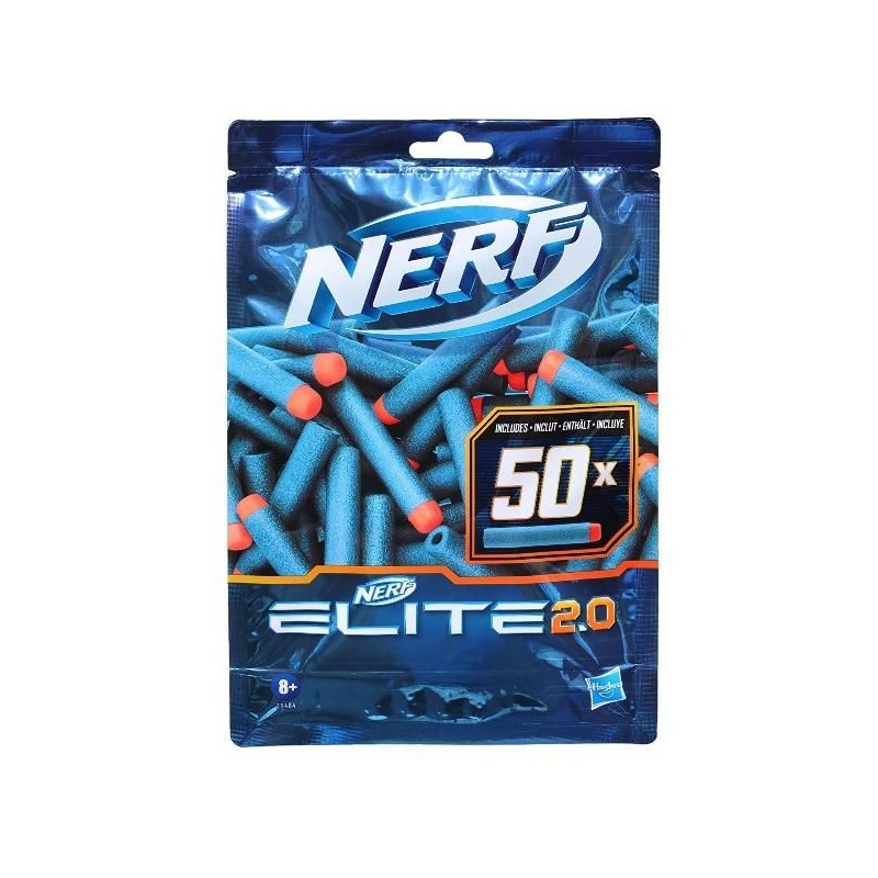 NERF ELITE PACCO 50 PROIETTILI, ANNI 8+