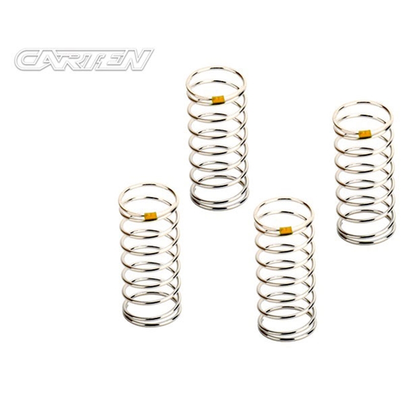 CARTEN Front Shock Spring 14x35-7.5 1/4N - YELLOW - [NHA513]